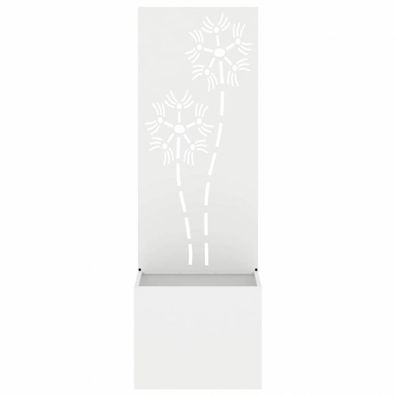 Ekran zapewniający prywatność w ogrodzie Biały 50 x 140 cm