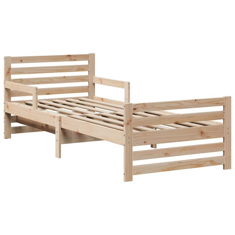 Ramka łóżka Brązowy 80 x 200 cm Materiał drewnopochodny