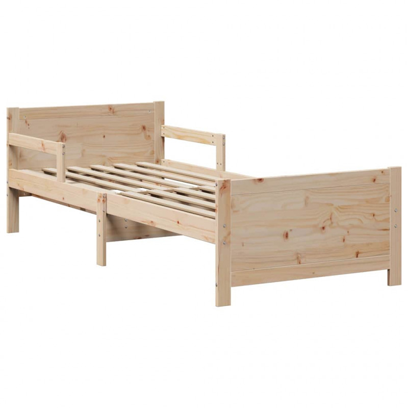 Ramka łóżka Brązowy 80 x 200 cm Materiał drewnopochodny
