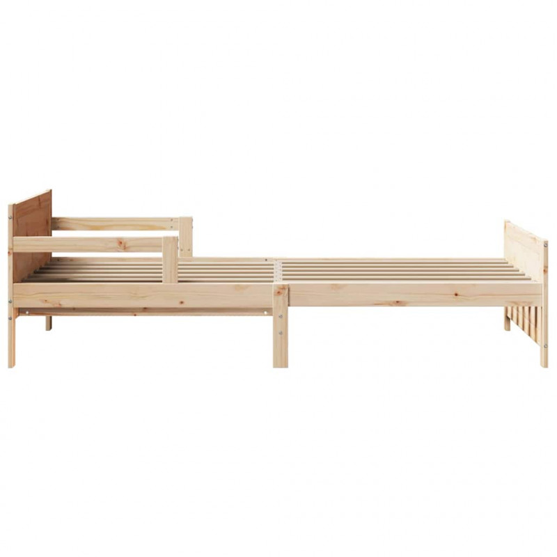 Ramka łóżka Brązowy 80 x 200 cm Materiał drewnopochodny