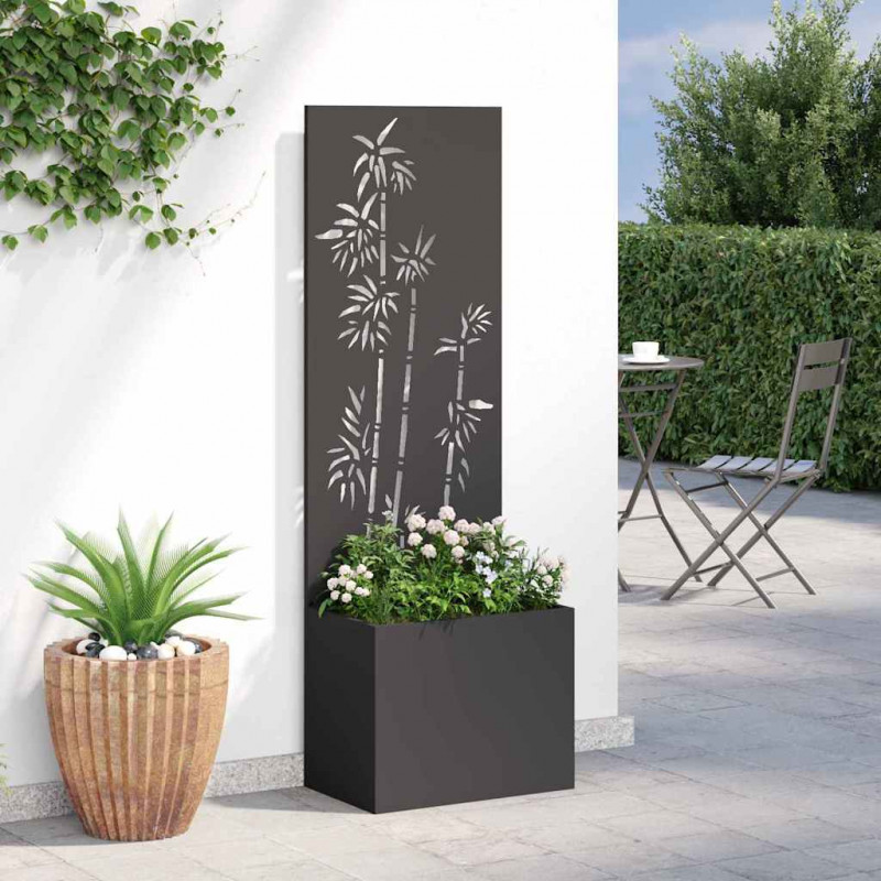 Ekran zapewniający prywatność w ogrodzie Czarny 50 x 140 cm