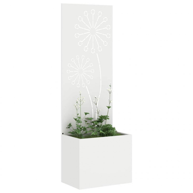 Ekran zapewniający prywatność w ogrodzie Biały 50 x 140 cm