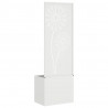 Ekran zapewniający prywatność w ogrodzie Biały 50 x 140 cm
