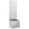 Ekran zapewniający prywatność w ogrodzie Srebrny 50 x 140 cm