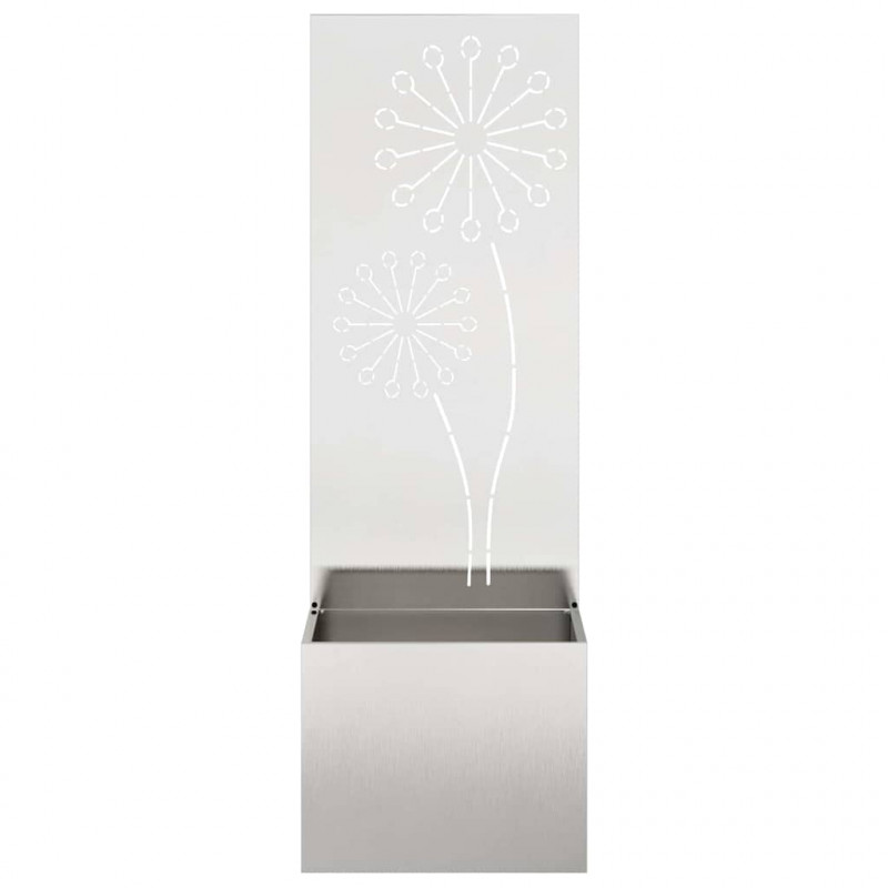 Ekran zapewniający prywatność w ogrodzie Srebrny 50 x 140 cm