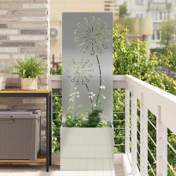 Ekran zapewniający prywatność w ogrodzie Srebrny 50 x 140 cm