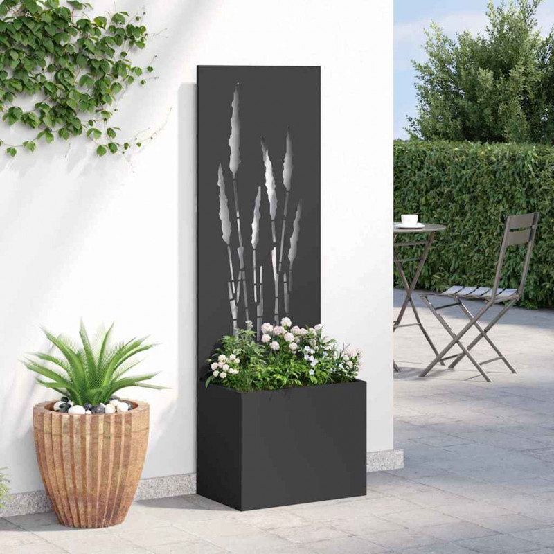 Ekran zapewniający prywatność w ogrodzie Czarny 50 x 140 cm
