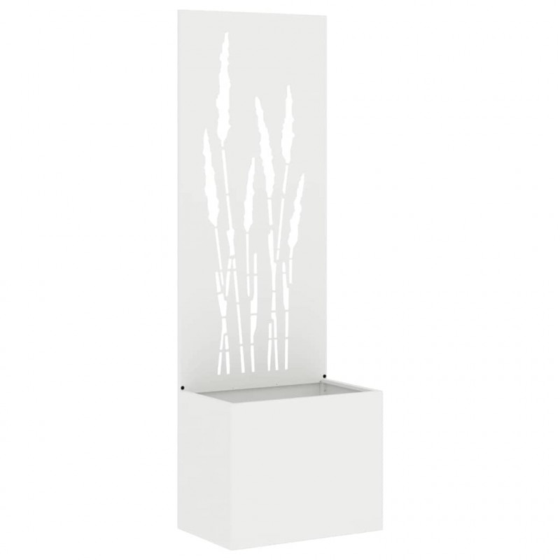 Ekran zapewniający prywatność w ogrodzie Biały 50 x 140 cm