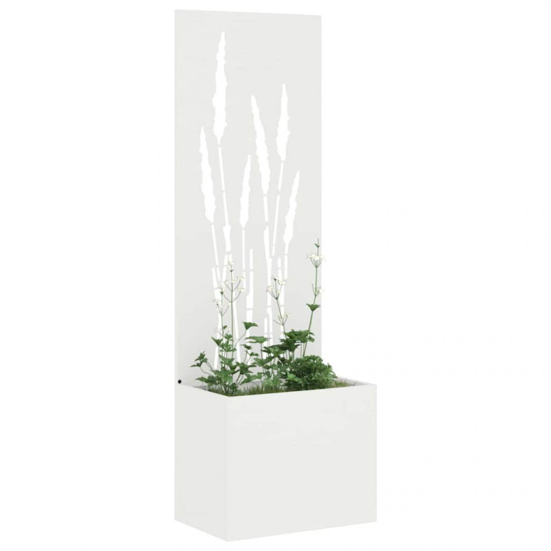 Ekran zapewniający prywatność w ogrodzie Biały 50 x 140 cm