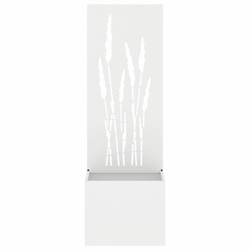 Ekran zapewniający prywatność w ogrodzie Biały 50 x 140 cm