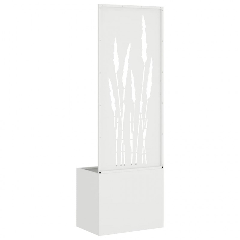 Ekran zapewniający prywatność w ogrodzie Biały 50 x 140 cm