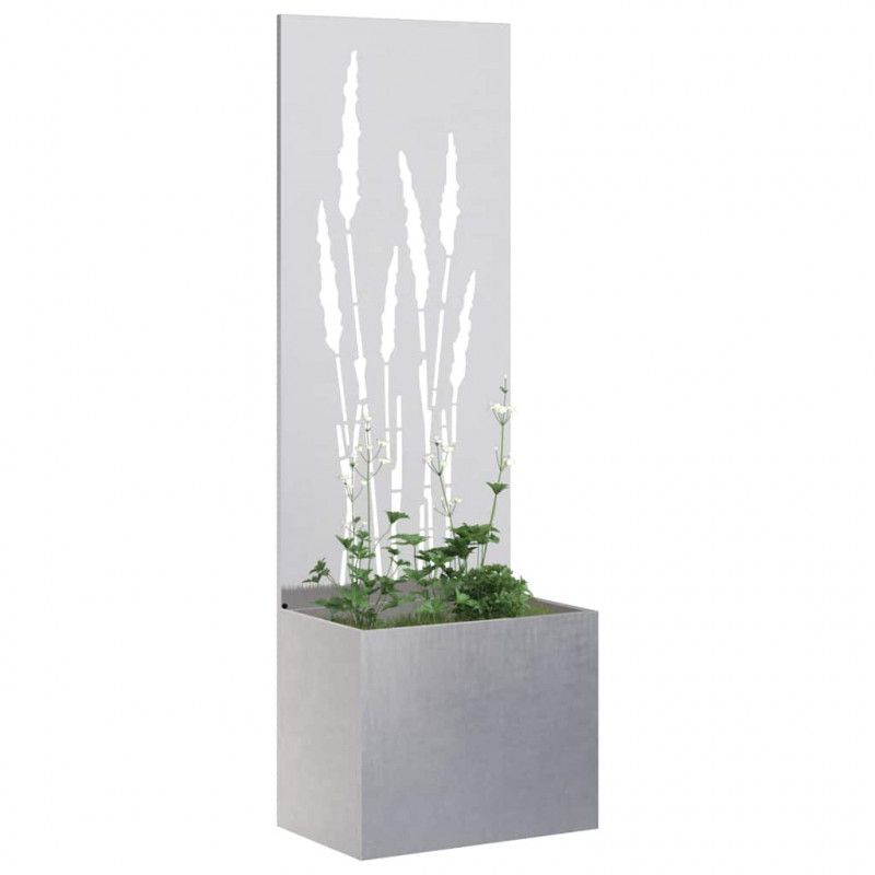 Ekran zapewniający prywatność w ogrodzie Srebrny 50 x 140 cm