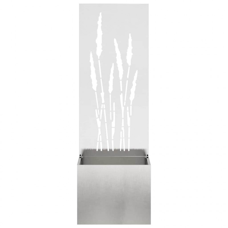 Ekran zapewniający prywatność w ogrodzie Srebrny 50 x 140 cm