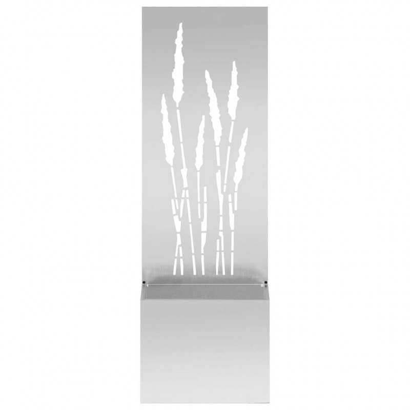 Ekran zapewniający prywatność w ogrodzie Srebrny 50 x 140 cm