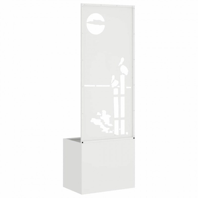 Ekran zapewniający prywatność w ogrodzie Biały 50 x 140 cm