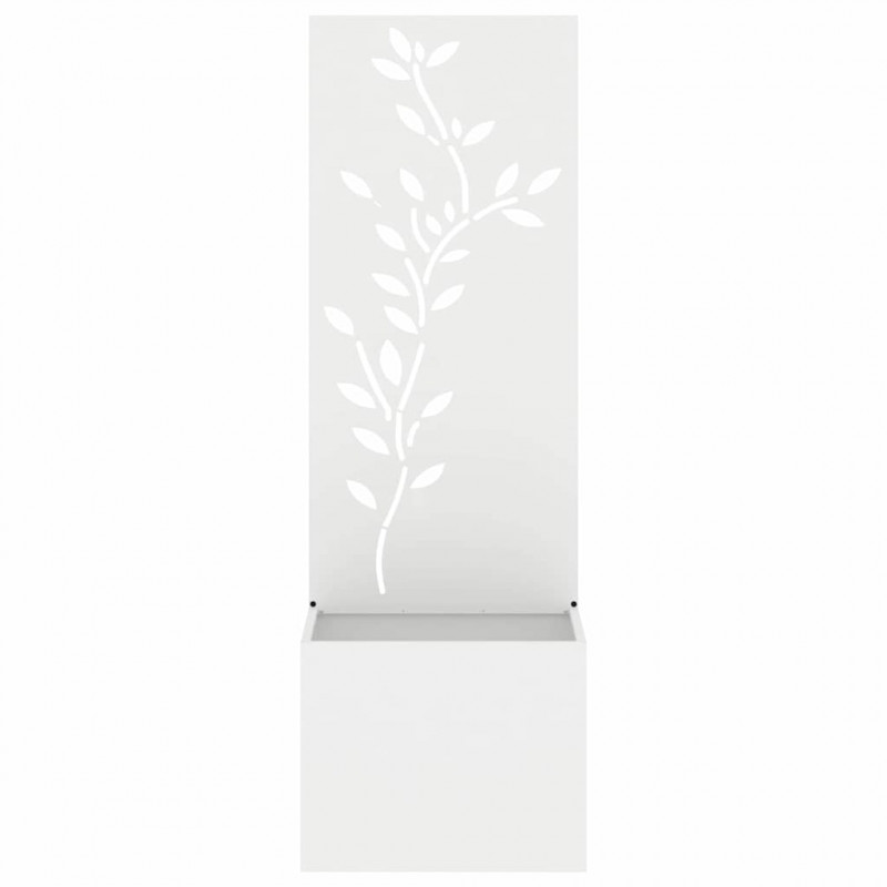 Ekran zapewniający prywatność w ogrodzie Biały 50 x 140 cm