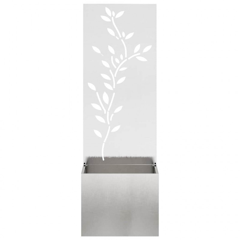 Ekran zapewniający prywatność w ogrodzie Srebrny 50 x 140 cm