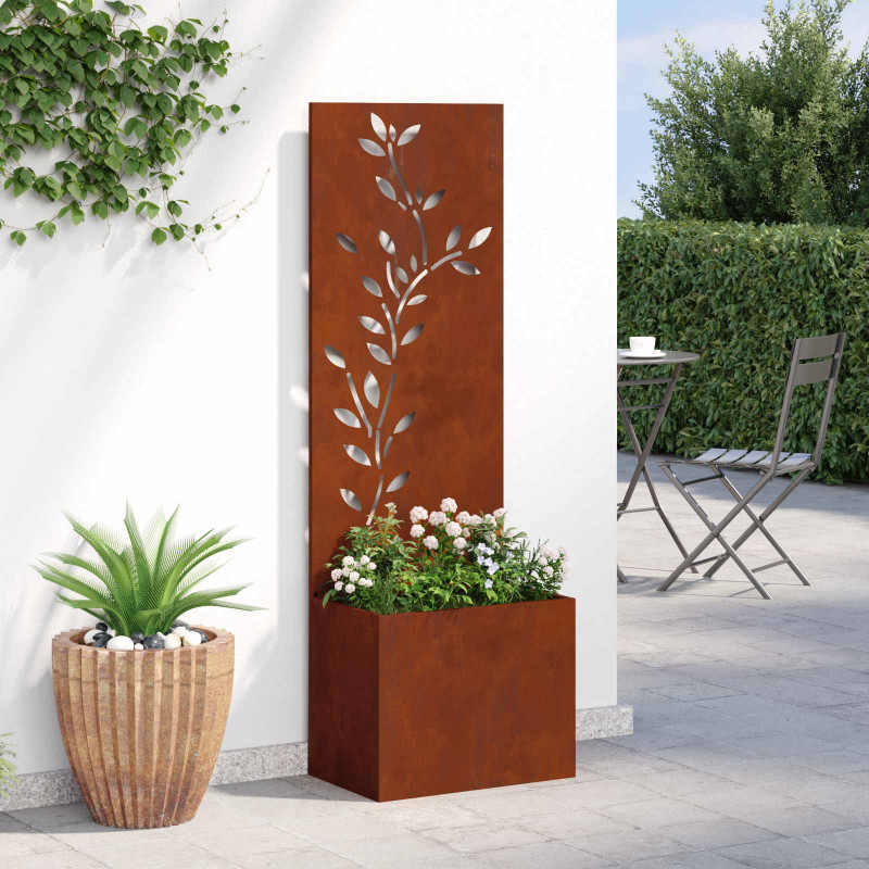 Ekran zapewniający prywatność w ogrodzie Rdzawy 50 x 140 cm