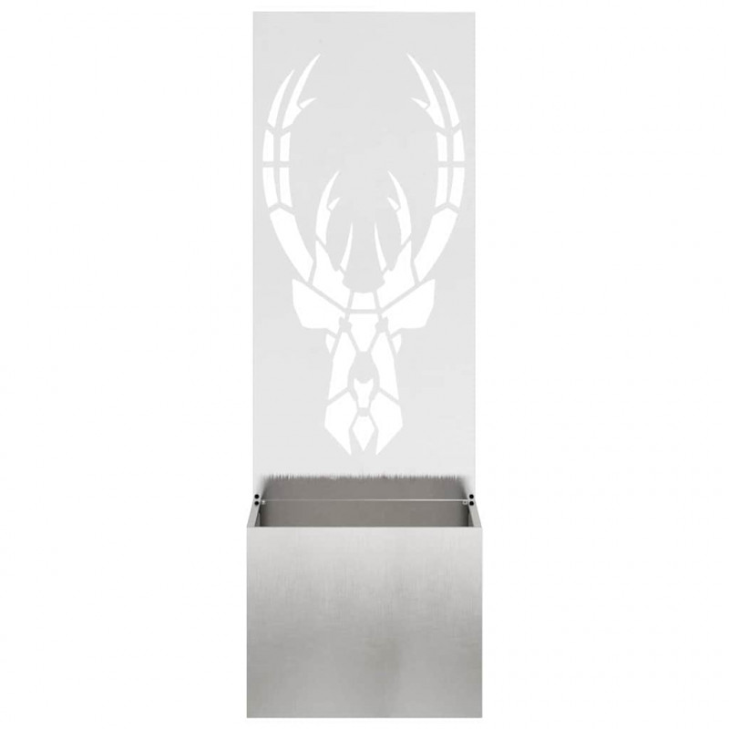 Ekran zapewniający prywatność w ogrodzie Srebrny 50 x 140 cm