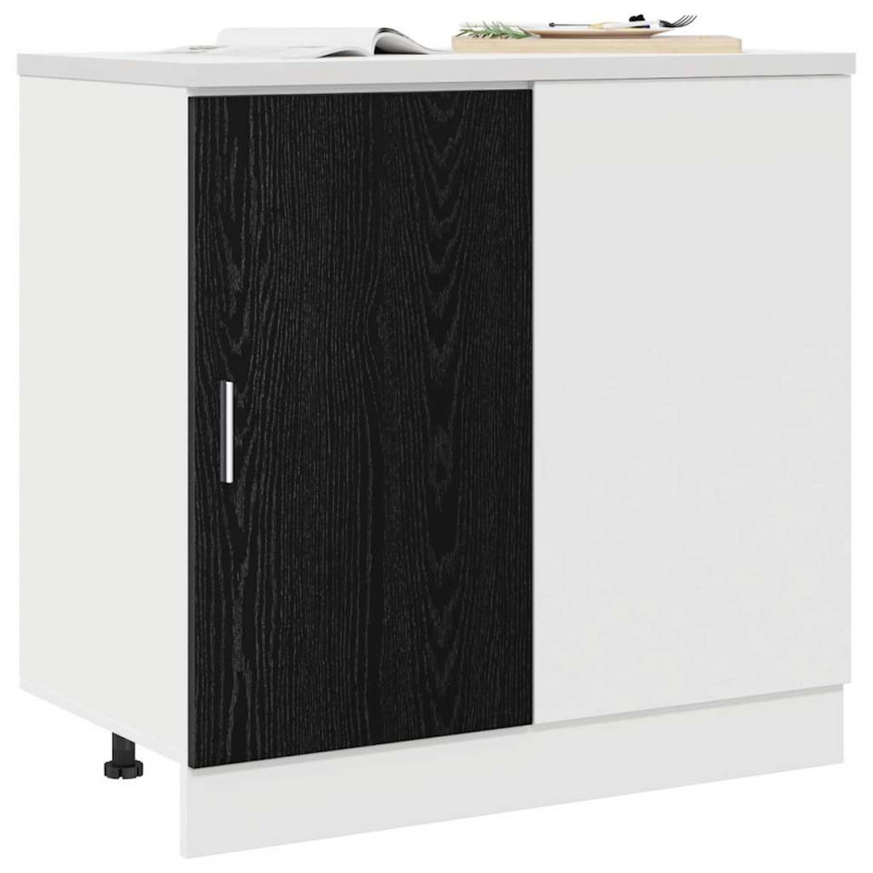 Kuchnia Narożna Szafka Dolna Czarny dąb 86 x 46 x 81,5 cm