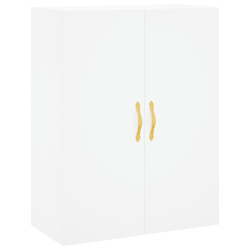 Witrynka, biała, 69,5x34x180 cm, materiał drewnopochodny