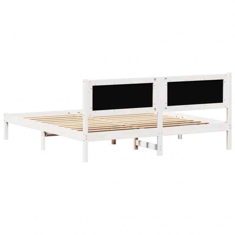 Ramka łóżka Jasnoszary 160 x 200 cm Lite drewno sosnowe