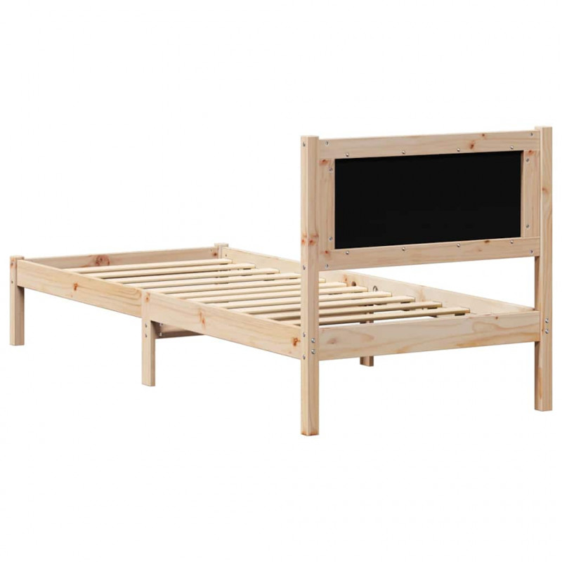 Ramka łóżka Jasnoszary 80 x 200 cm Lite drewno sosnowe