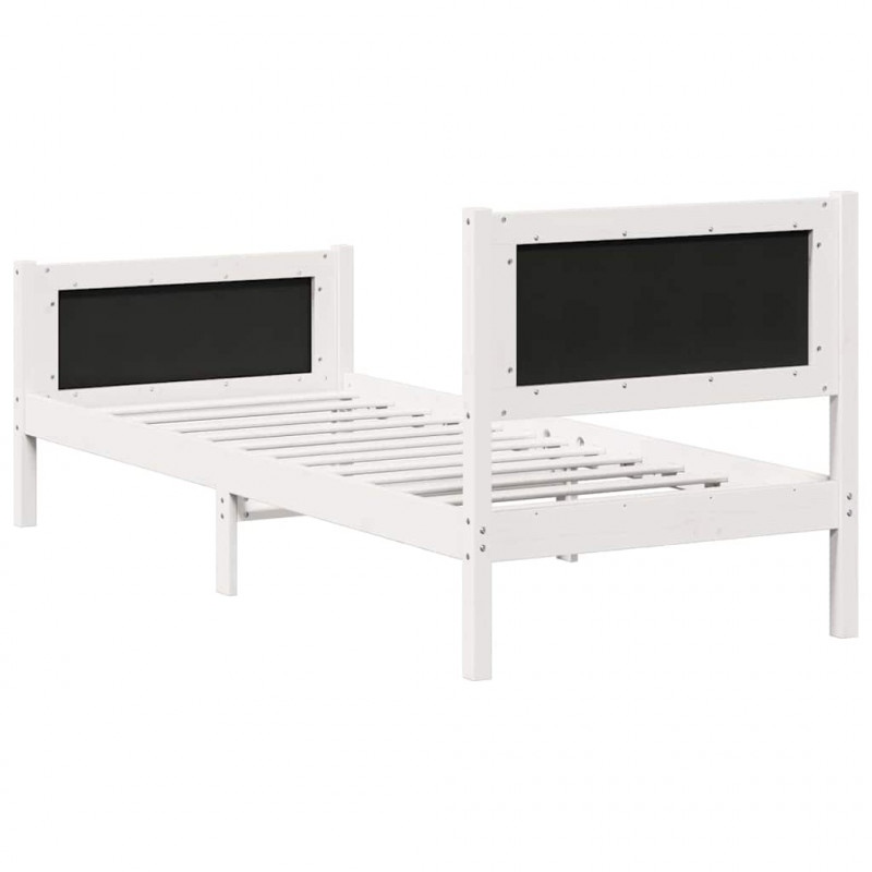 Ramka łóżka Jasnoszary 80 x 200 cm Lite drewno sosnowe