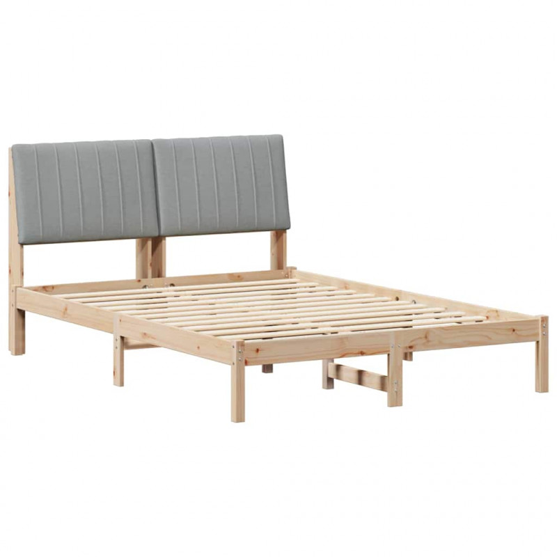 Ramka łóżka Brązowy 135 x 190 cm Lite drewno sosnowe