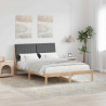 Ramka łóżka Brązowy 135 x 190 cm Lite drewno sosnowe