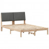 Ramka łóżka Brązowy 135 x 190 cm Lite drewno sosnowe