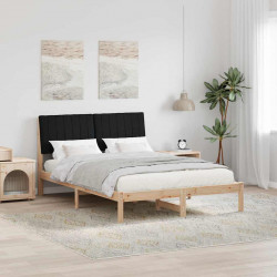 Ramka łóżka Brązowy 135 x 190 cm Lite drewno sosnowe