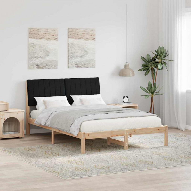 Ramka łóżka Brązowy 135 x 190 cm Lite drewno sosnowe