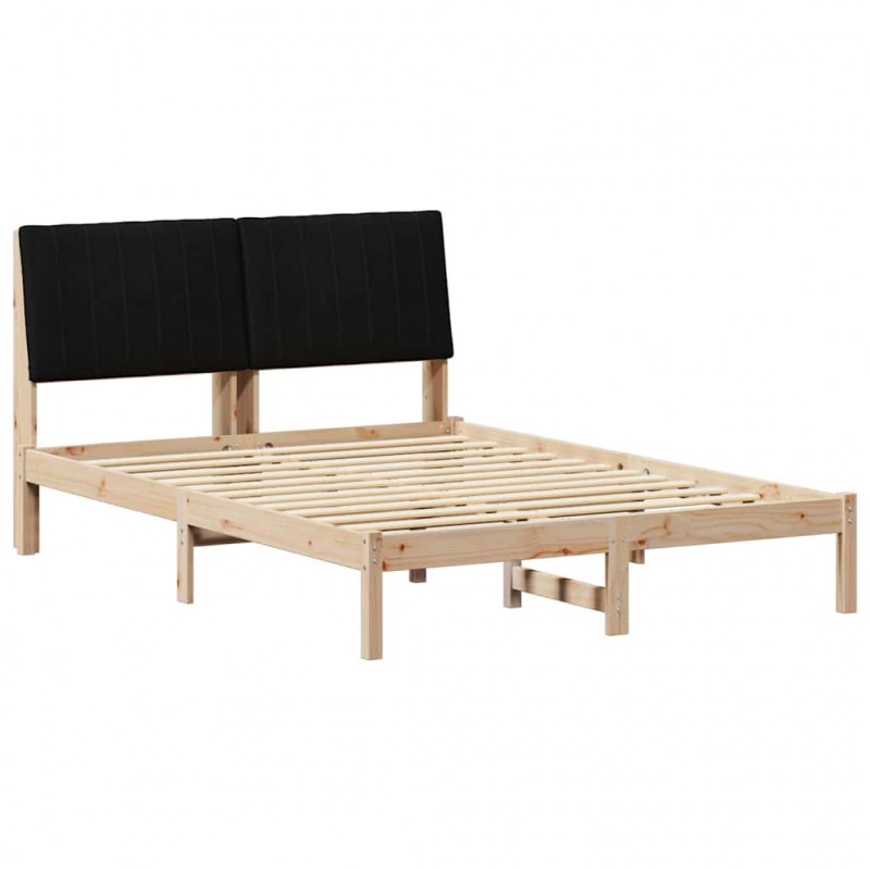 Ramka łóżka Brązowy 135 x 190 cm Lite drewno sosnowe