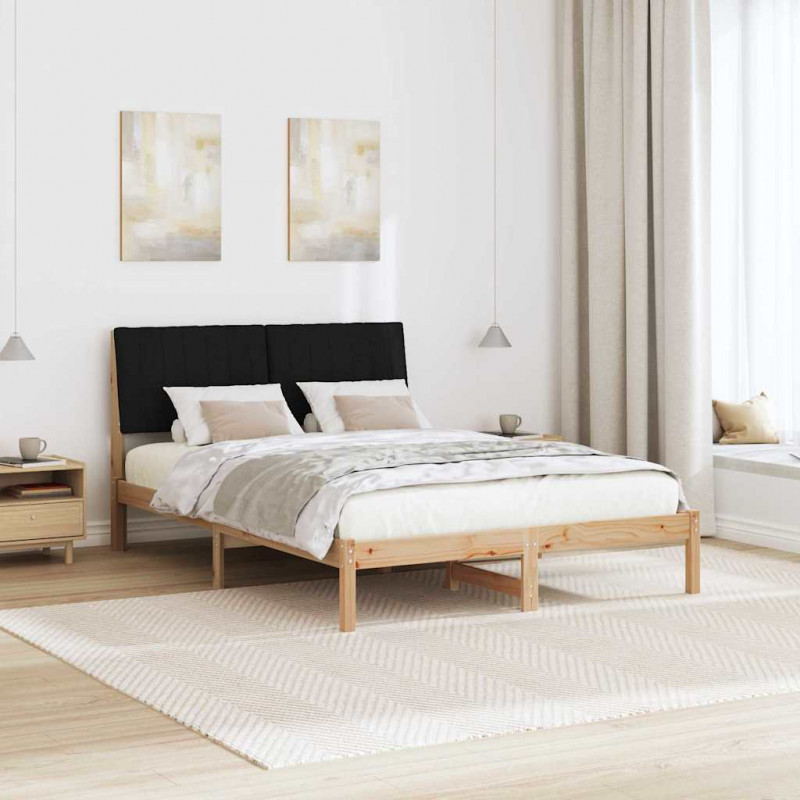 Ramka łóżka Brązowy 135 x 190 cm Lite drewno sosnowe