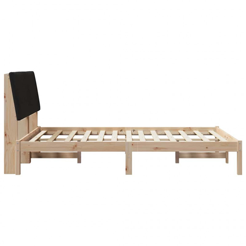 Ramka łóżka Brązowy 135 x 190 cm Lite drewno sosnowe