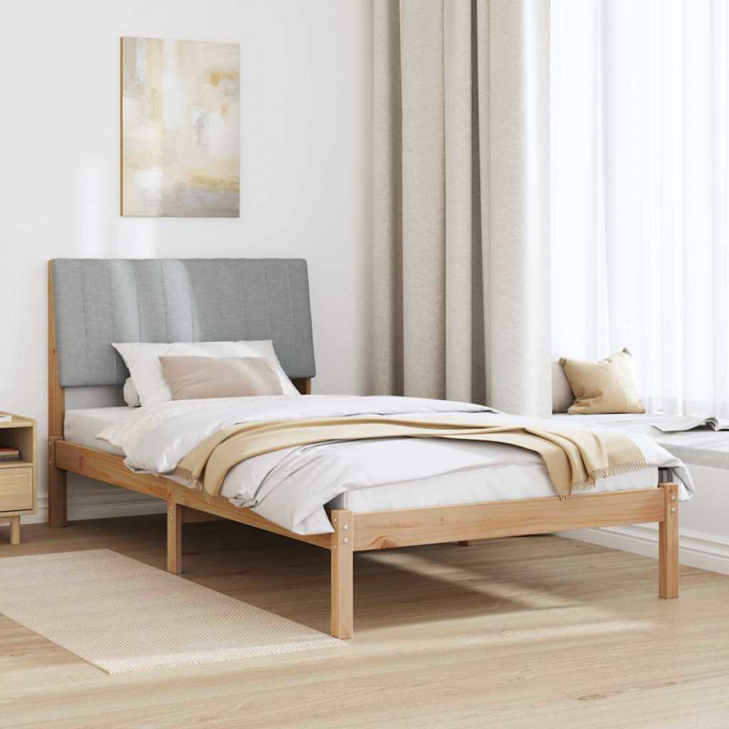Ramka łóżka Brązowy 100 x 200 cm Lite drewno sosnowe