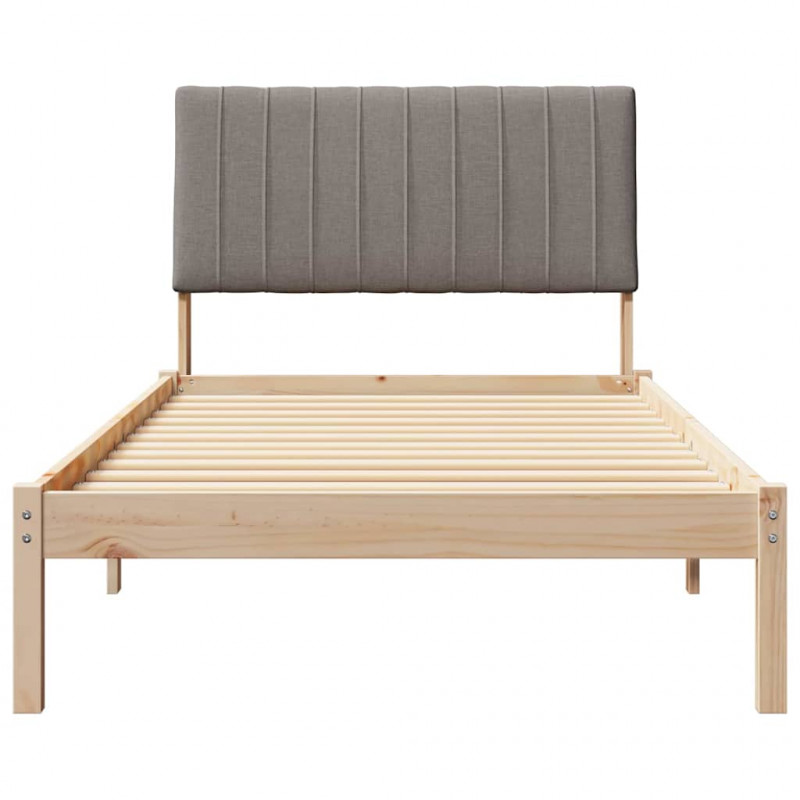 Ramka łóżka Brązowy 100 x 200 cm Lite drewno sosnowe