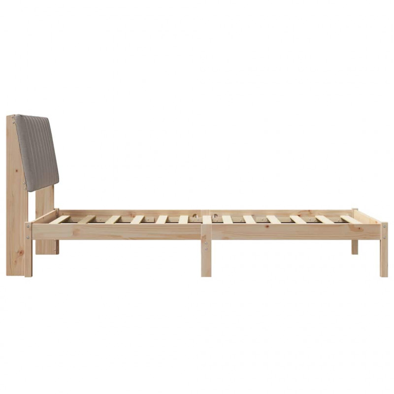 Ramka łóżka Brązowy 100 x 200 cm Lite drewno sosnowe