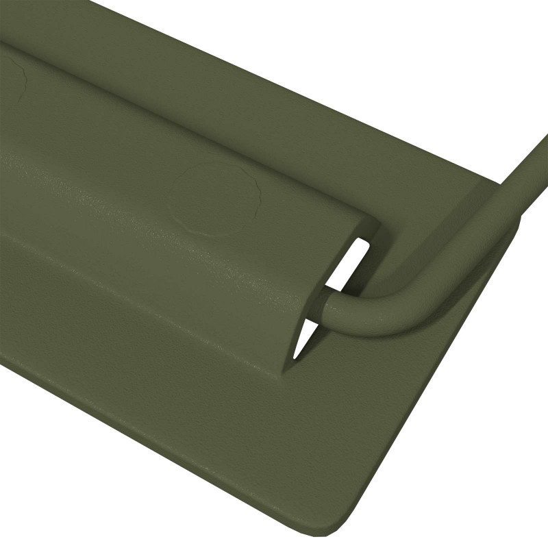 Uchwyty do szafek 2 pcs Zielony oliwkowy 85 x 45 mm Metal