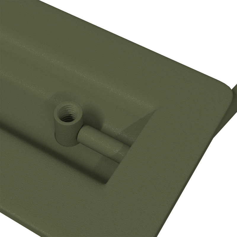 Uchwyty do szafek 12 pcs Zielony oliwkowy 85 x 45 mm Metal