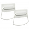 Uchwyty do szafek 2 pcs Biały 85 x 45 mm Metal