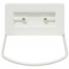 Uchwyty do szafek 2 pcs Biały 85 x 45 mm Metal