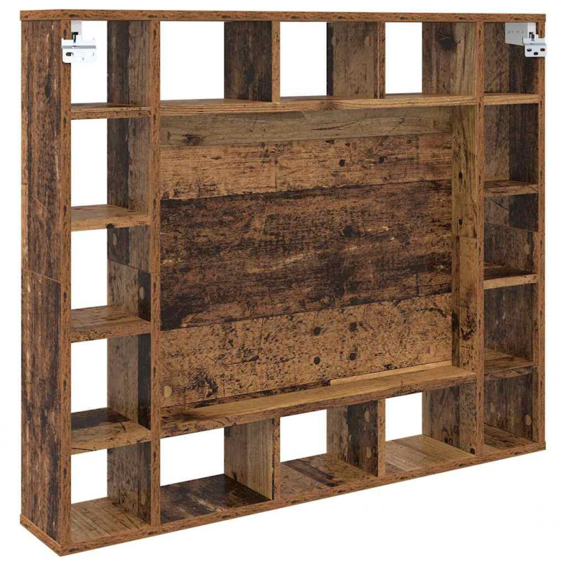 Szafka z lustrem z półką Stare drewno 91 x 15 x 76,5 cm