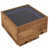 Stolik kawowy Ze LED Lights Stare drewno 40 x 40 x 30 cm