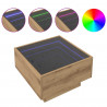 Stolik kawowy Ze LED Lights dąb artisan 50 x 50 x 30 cm