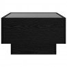 Stolik kawowy Ze LED Lights Czarny dąb 50 x 50 x 30 cm