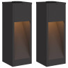 Solarna Lampa LED na Ścieżkę 2 pcs Czarny