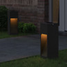 Solarna Lampa LED na Ścieżkę 2 pcs Czarny