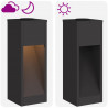 Solarna Lampa LED na Ścieżkę 2 pcs Czarny